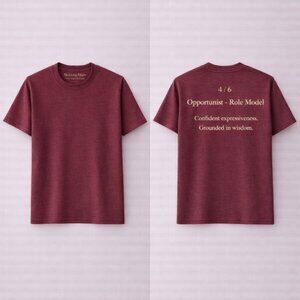 4/6 Opportunist-Role Model GraphicTee/Rich Wine/Unisex /Hz Living Fibers /NWT